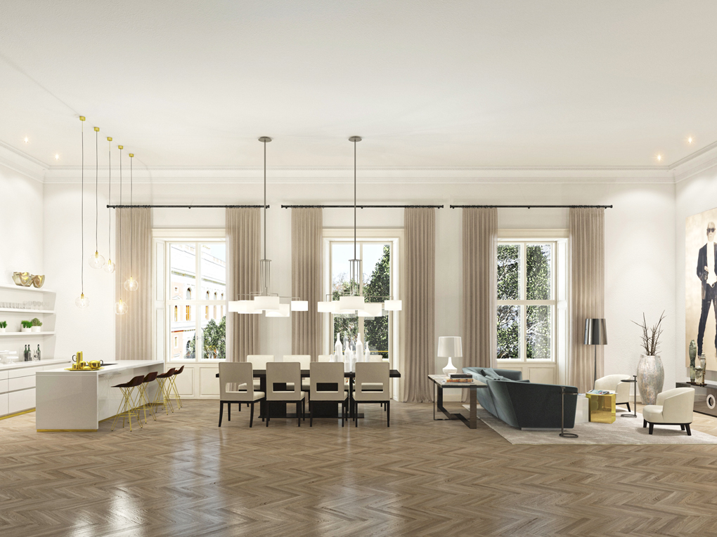 Neubauprojekt in 1. Bezirk - Visualisierung Luxury Apartment