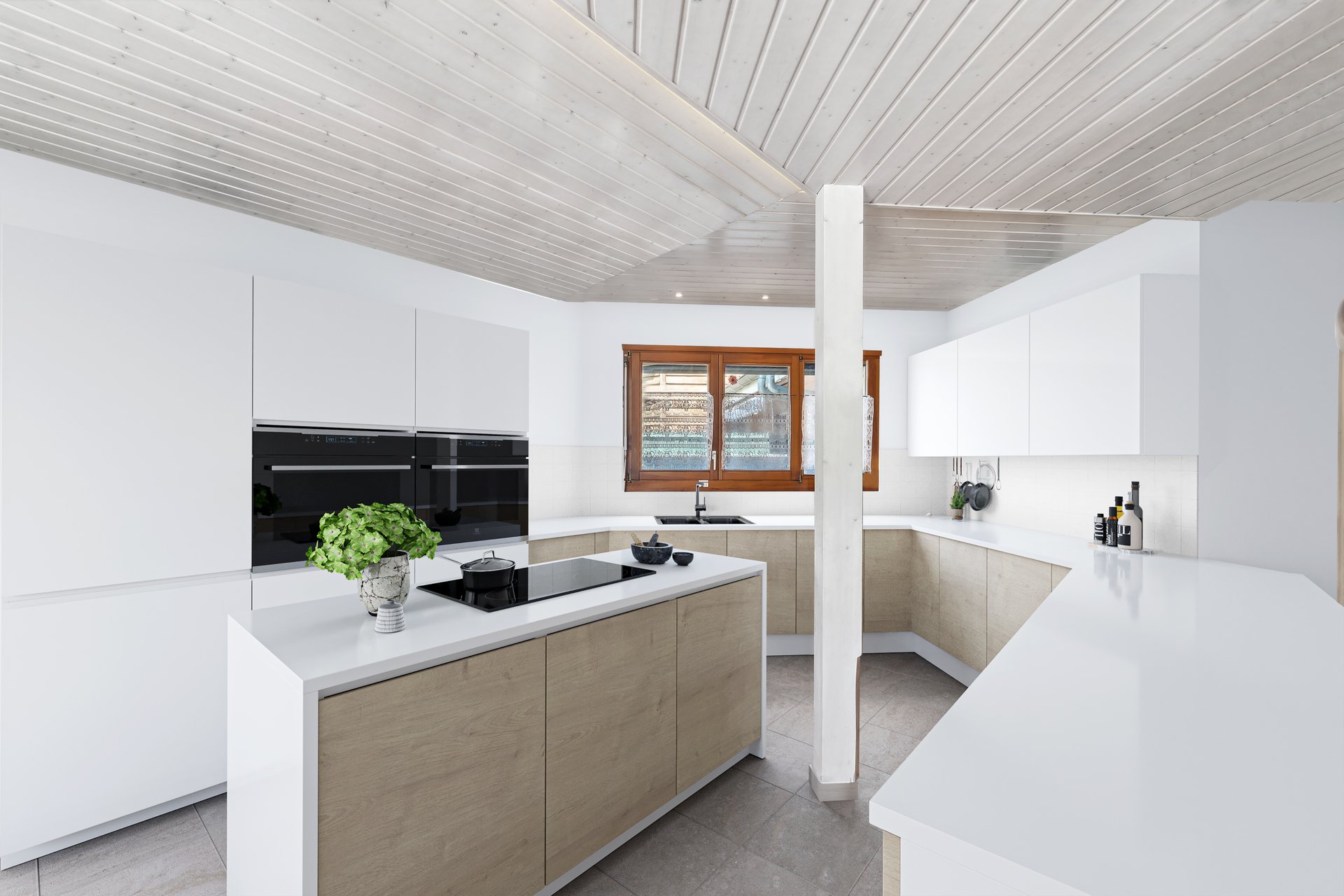 House in Troinex - Kitchen - Picture not contractual