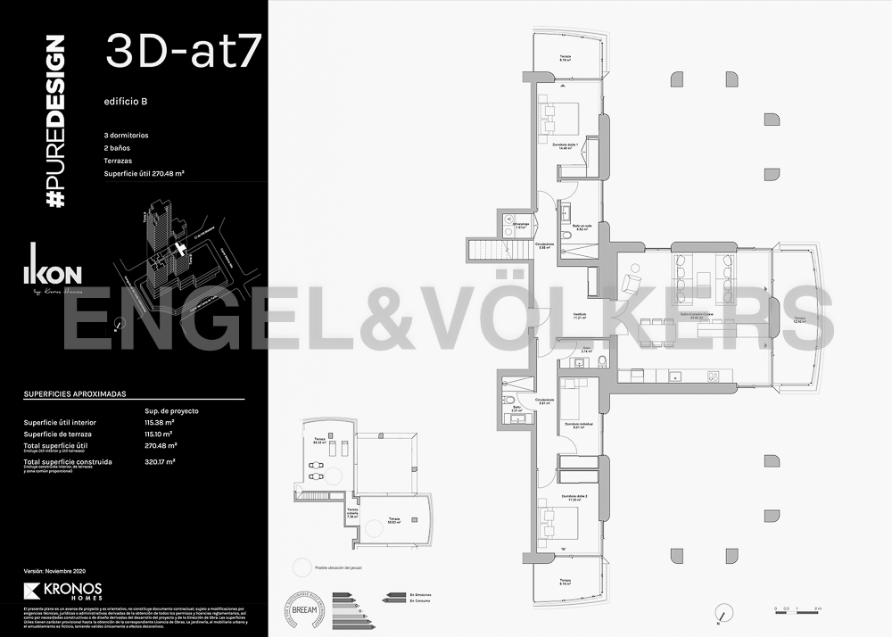 Obra nueva en Sant Pau - Torre A-Planta 29-3 Dormitorios