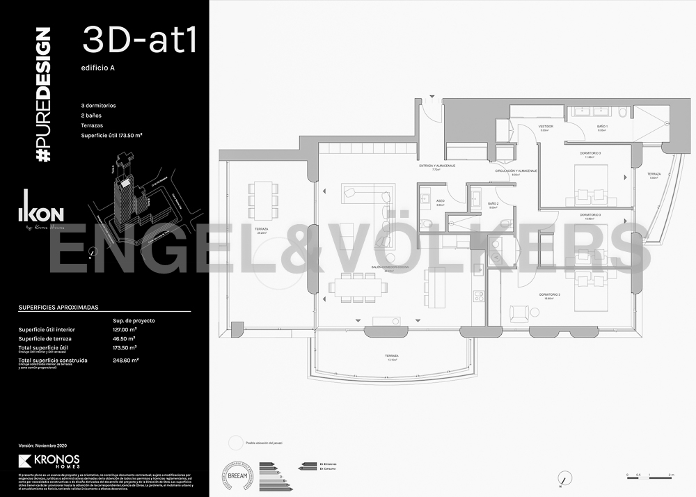 Obra nueva en Sant Pau - Torre A-Planta 28-3 Dormitorios