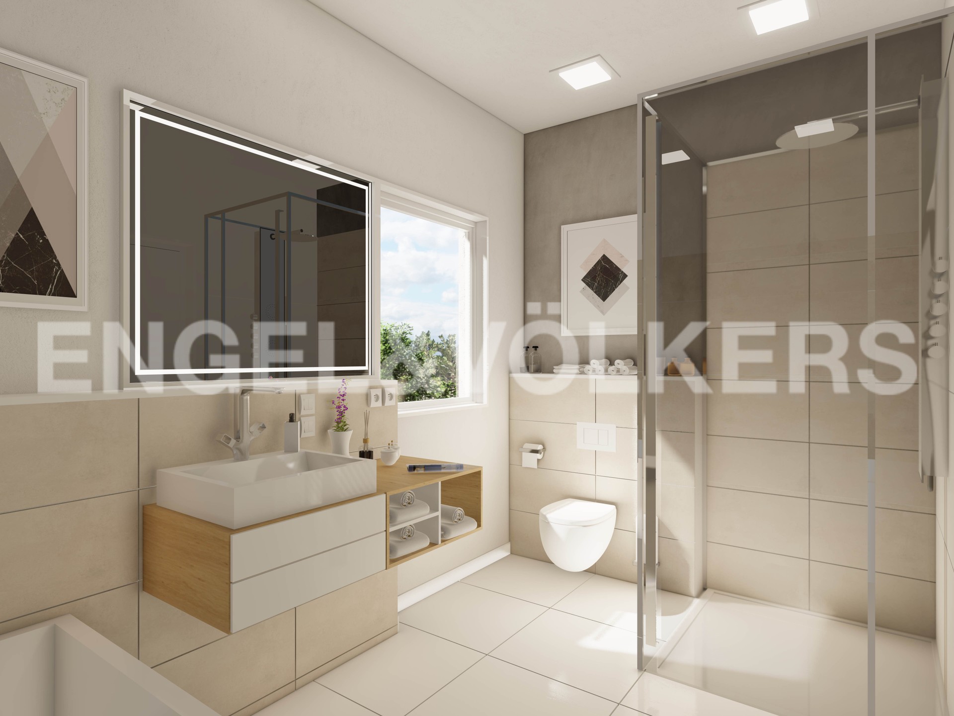 Wohnung in Regensburg (Kreis) - Visualisierung/Einrichtungsbeispiel - Badezimmer