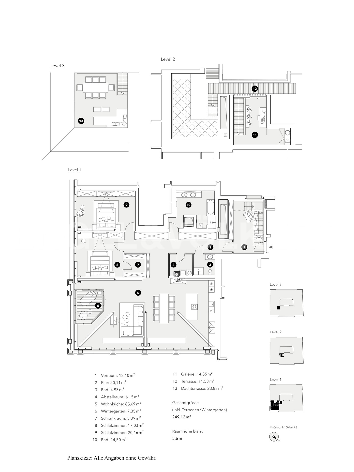 Apartment in 1st District - Floor Plan. All information is subject to change.
