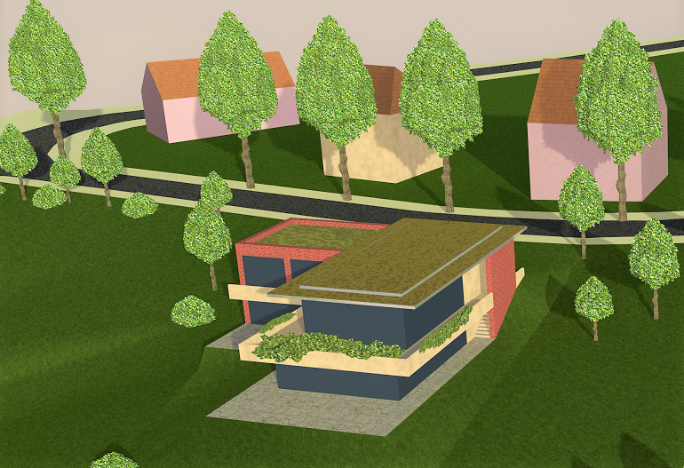 Grundstück in Meißen - Visualisierung des Wohnhauses