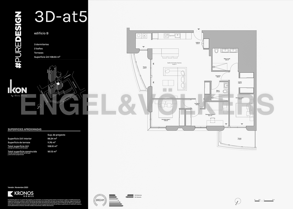 Obra nueva en Sant Pau - Torre B-Planta 12-3 Dormitorios