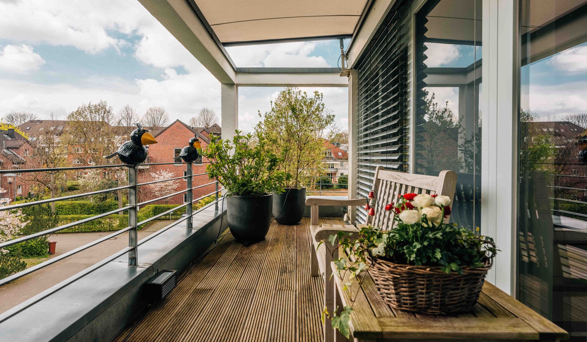 Wohnung in Lindenthal - Terrasse vor Küche und Essbereich