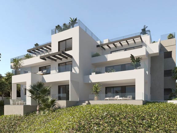 New built apartments near the beach of Cala Llenya (Ibiza)
