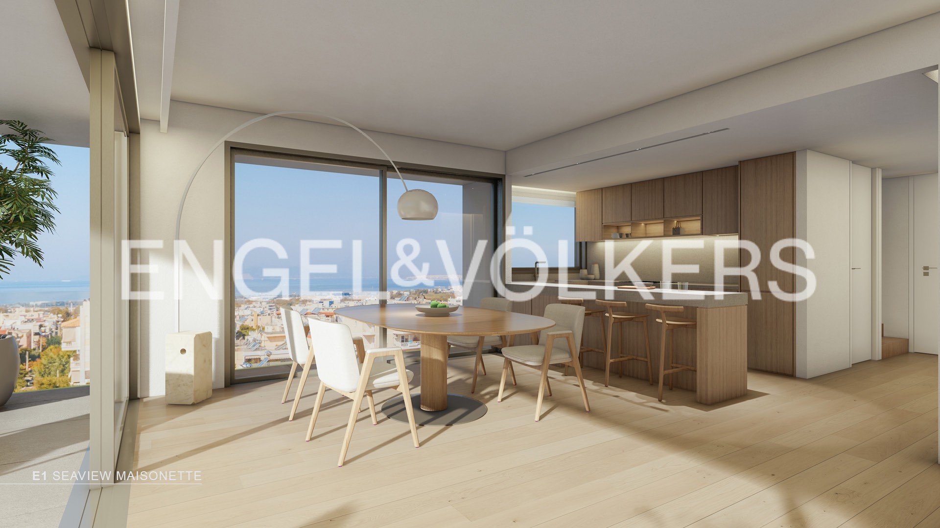 Modern 5th & 6th Floor Penthouse E1 Maisonette with Sea View