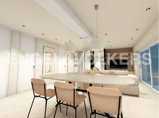Apartment in Lupo - Open kitchen, dining and living area