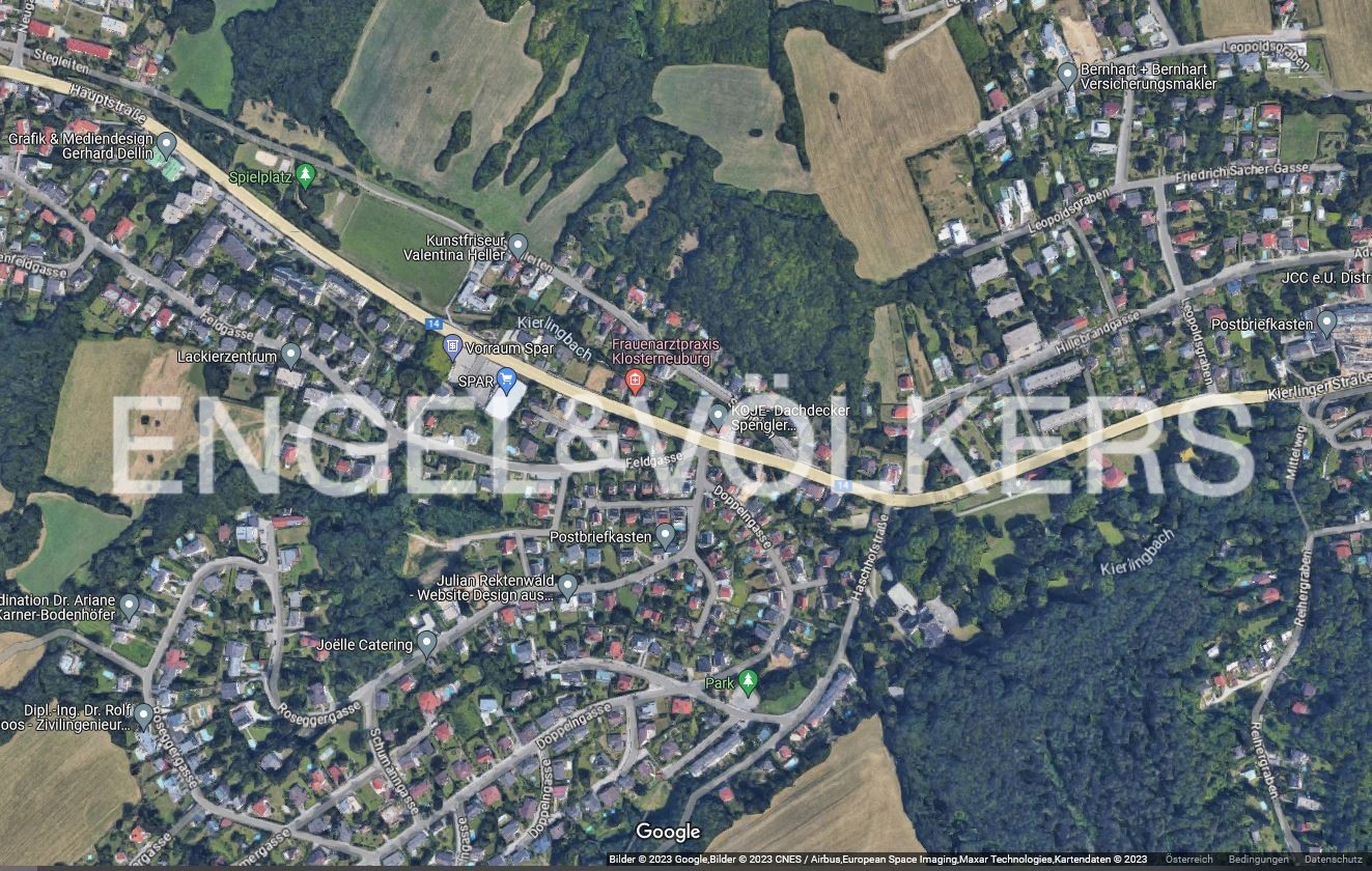Grundstück in Kierling - Satellit (c) Google
