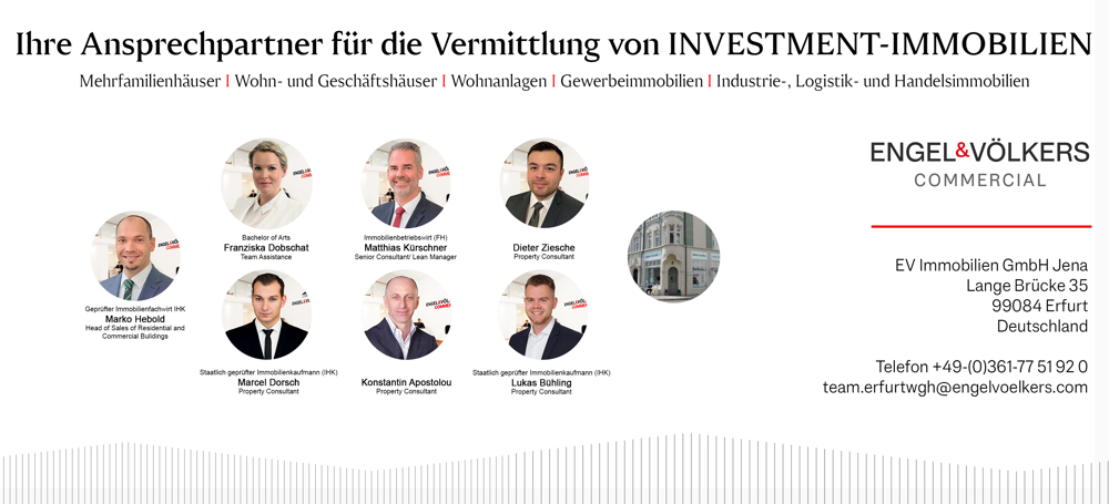 Investment / Wohn- und Geschäftshäuser in Ronneburg - Team