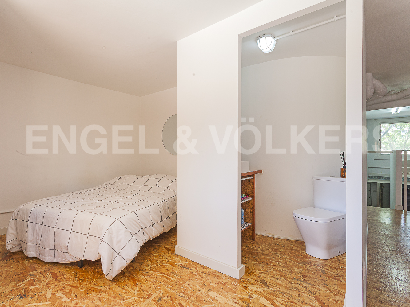 Apartamento en Sant Martí de Provençals - Habitación y lavabo en le mezzanina (Loft)