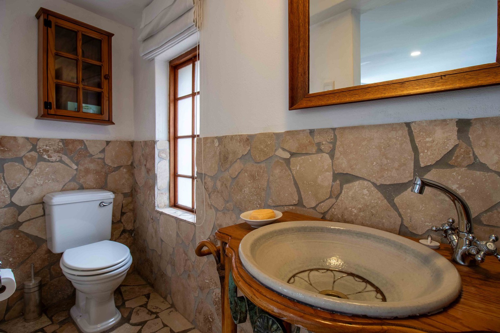 House in Kosmos - * Flat at pool level has its own en-suite bathroom with shower